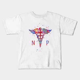 Nurse practitioner caduceus Kids T-Shirt